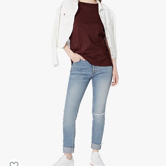 Daily/Ritual Burgundy Short Sleeve Tee Size Large - Picture 4 of 13